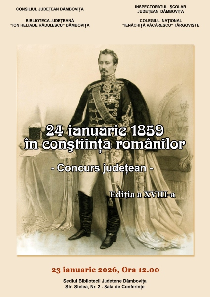 „24 ianuarie 1859 în conştiinţa românilor”.