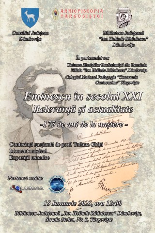  Evenimente organizate de catre Biblioteca Judeţeană „I. H. Rădulescu” Dâmbovița în perioada  14-15 ianuarie 2025