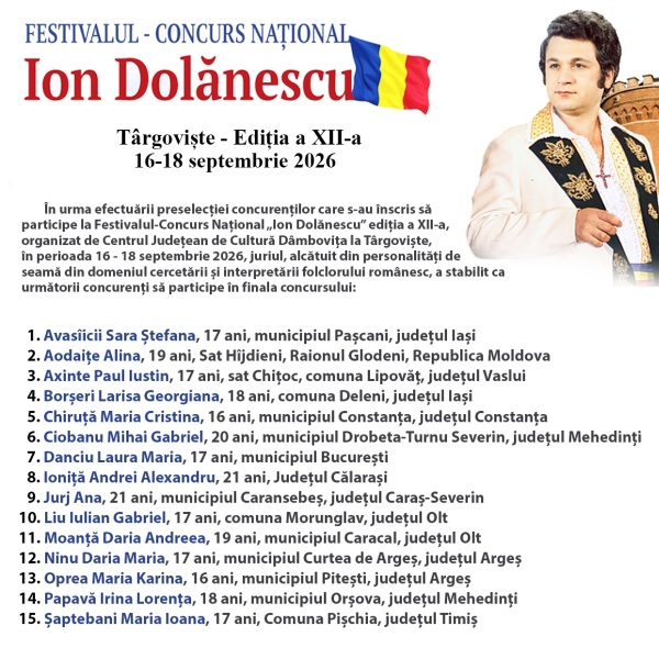 Festivalu concues -  Ion Dolănescu