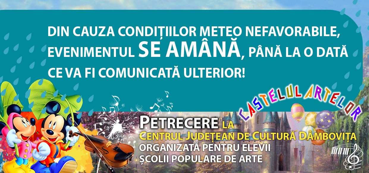  Manifestările dedicate Zilei de 1 iunie au fost reprogramate din cauza condițiilor meteo nefavorabile