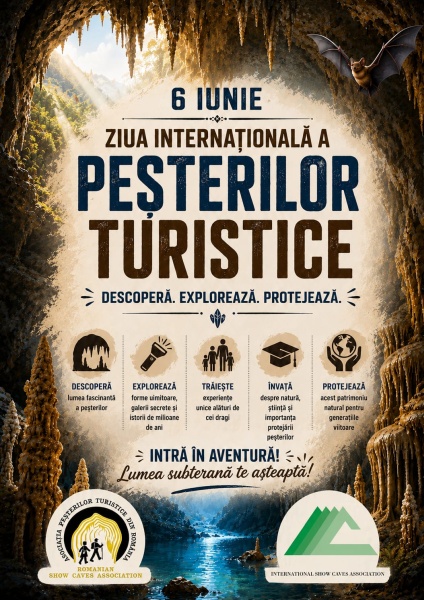 Peștera Ialomiței se alătură evenimentului „Ziua Internațională a Peșterilor Turistice”