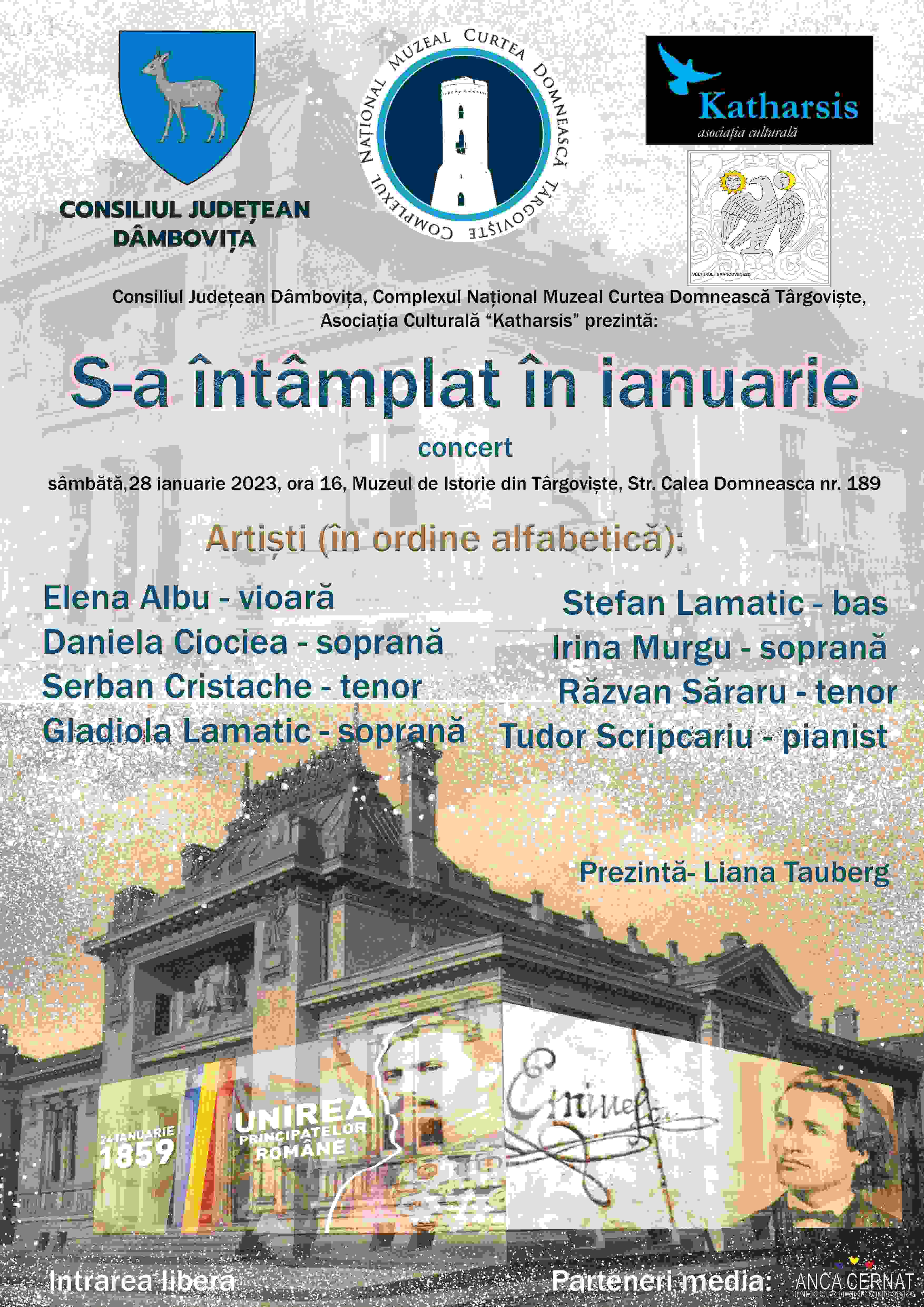  „S-a întâmplat în ianuarie” - eveniment cultural  organizat la Muzeul de Istorie