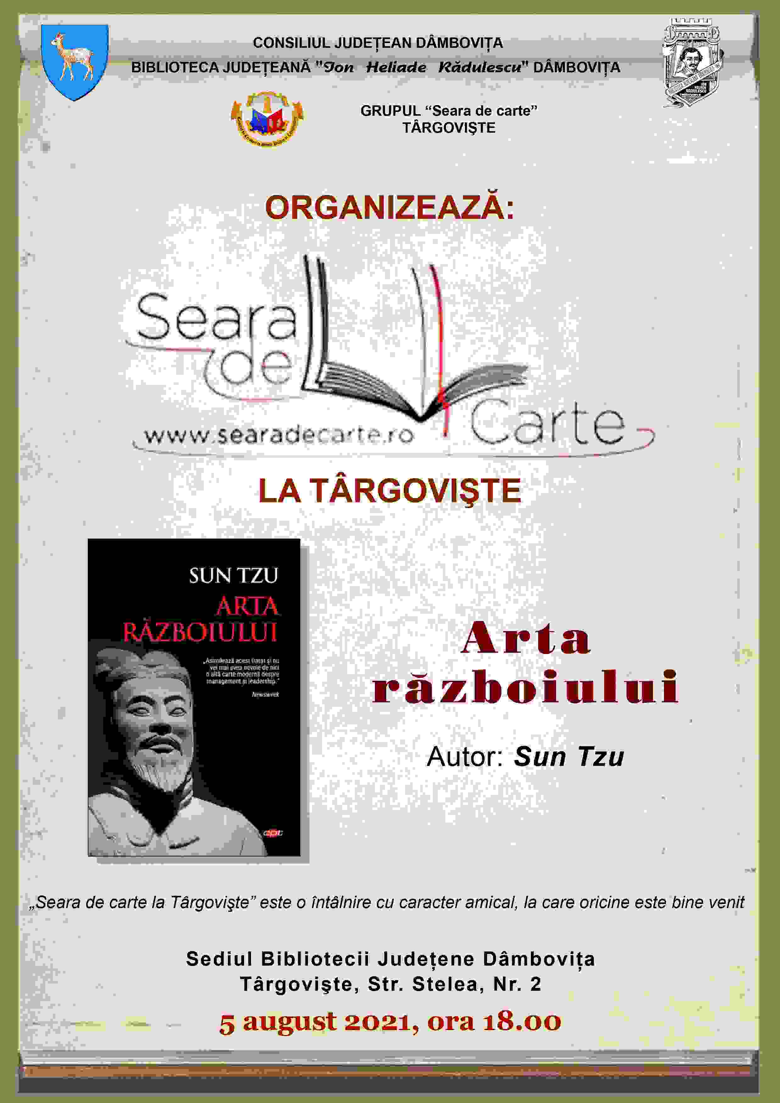  „Seara de carte la Târgovişte”