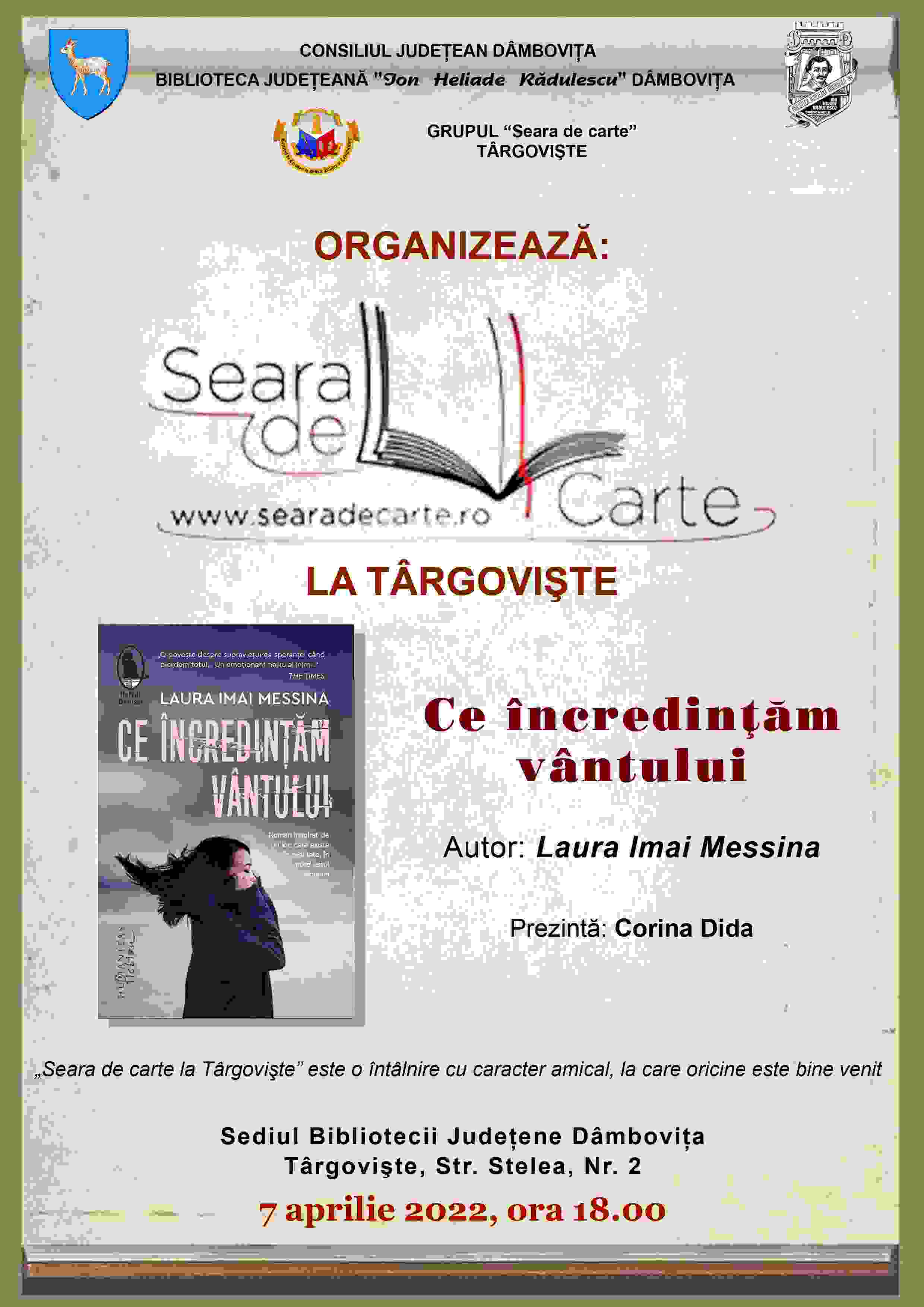  „Seara de carte la Târgovişte”