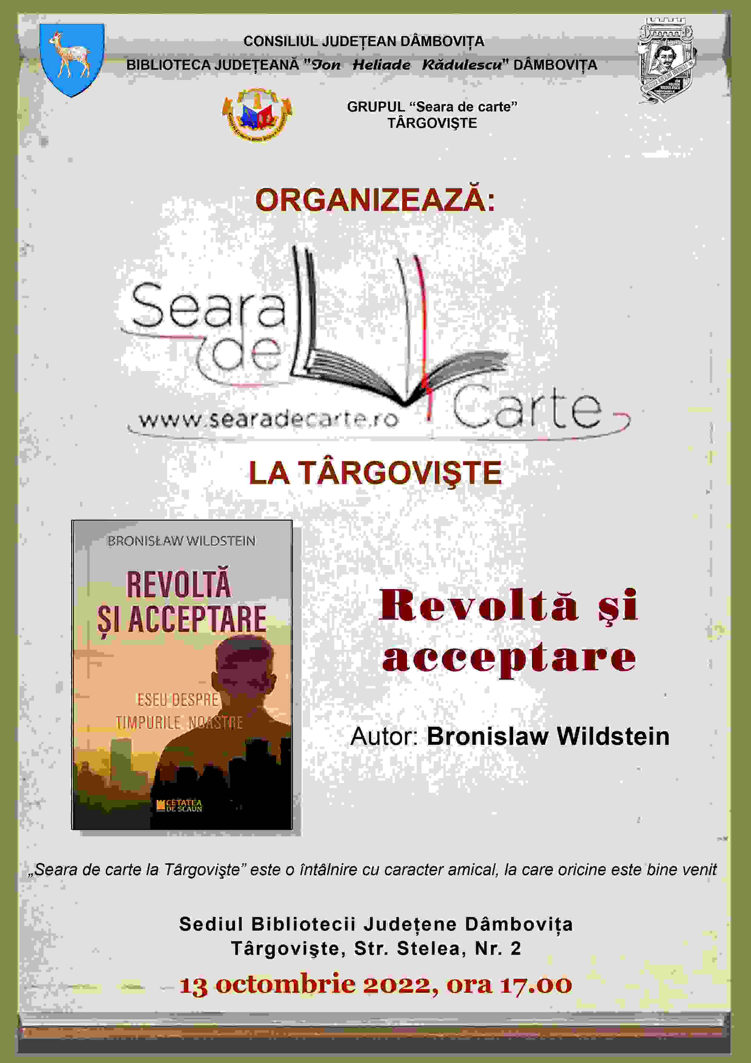  „Seara de carte la Târgovişte”