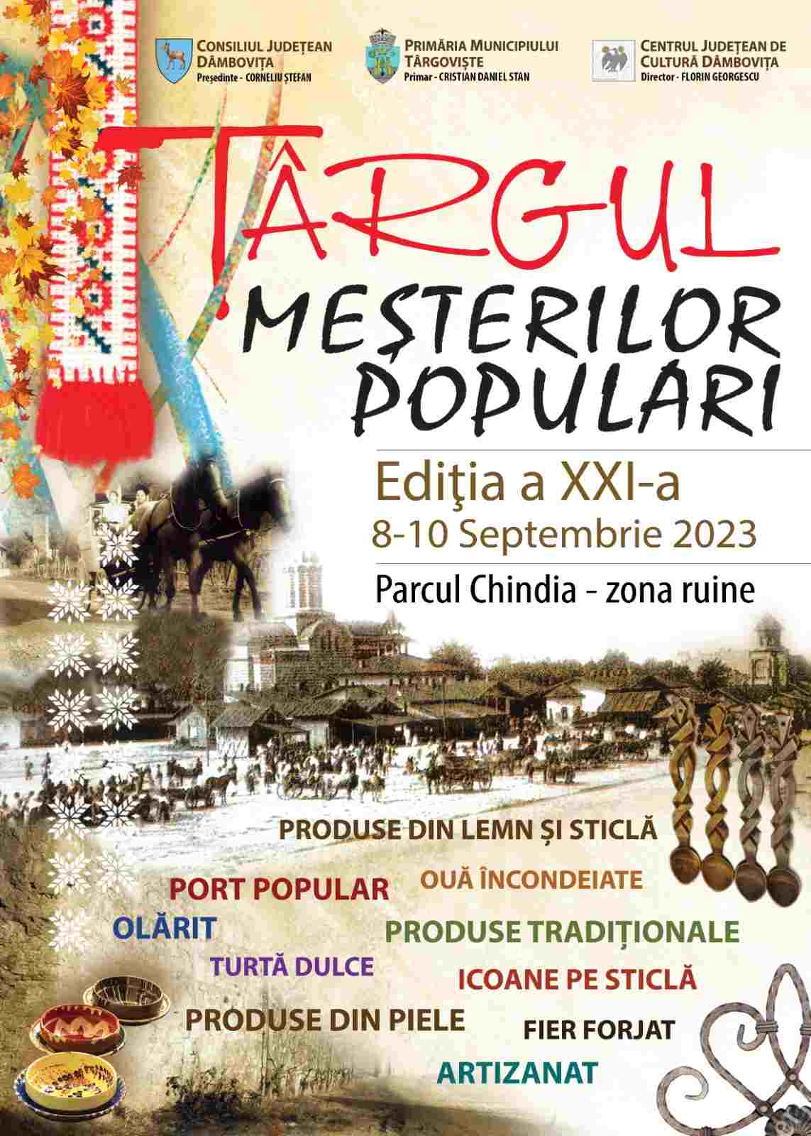  Târgul Meșterilor Populari  (8 – 10 septembrie 2023)